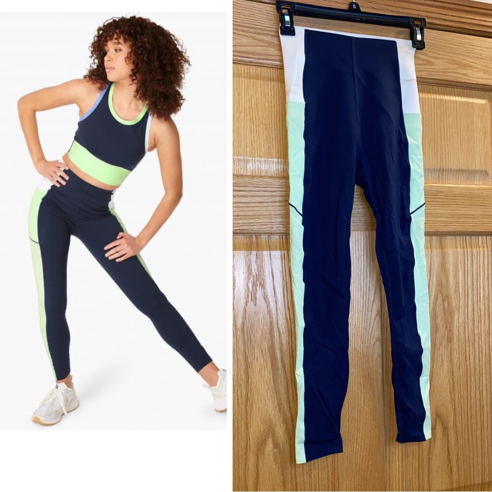 Sweaty Betty Power Block High-Waisted 7/8 Gym Leggings - Picture 1 of 11
